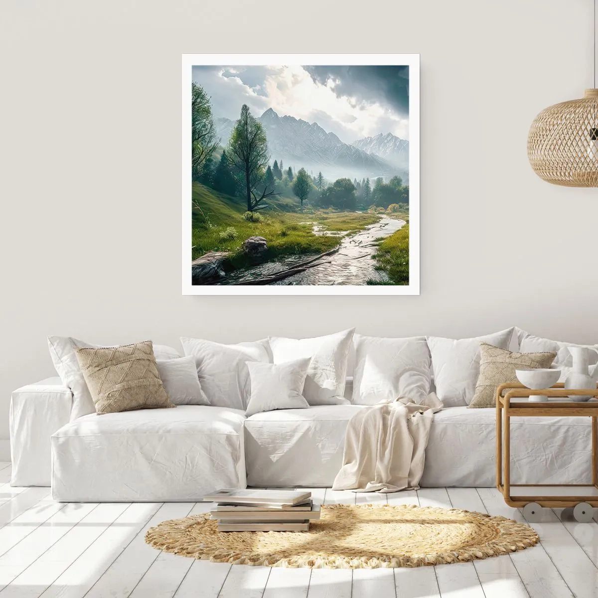 Poster - Hin und zurück - 60x60 cm