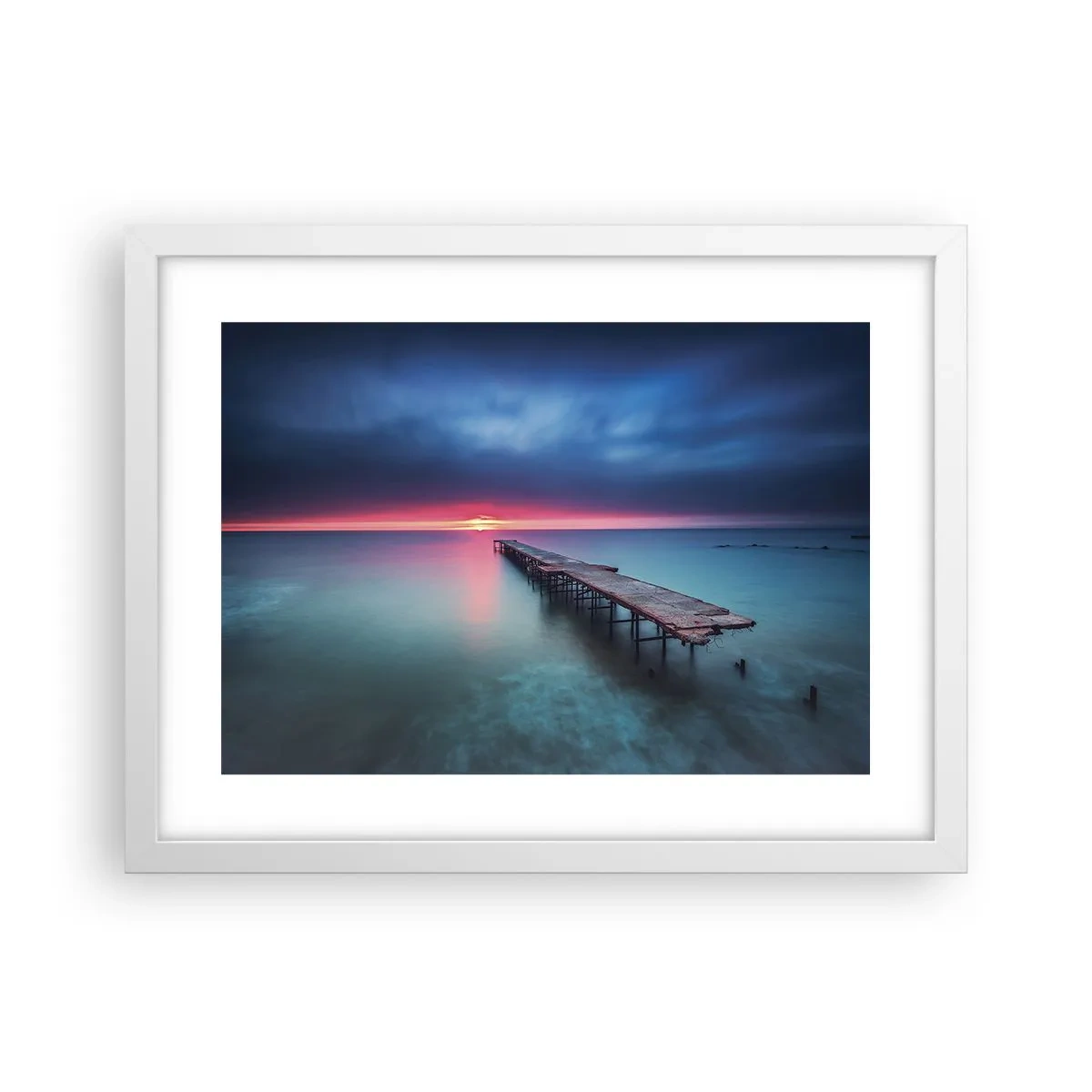 Poster in einem weißen Rahmen - Zwischen Himmel und Erde - 40x30 cm