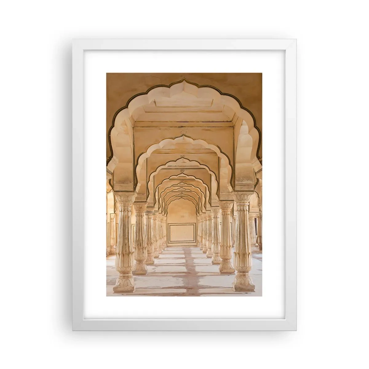 Poster in einem weißen Rahmen - Im Palast des Maharadschas - 30x40 cm