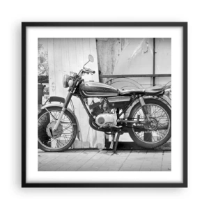 Poster in einem schwarzem Rahmen - Klassik über alles - 50x50 cm