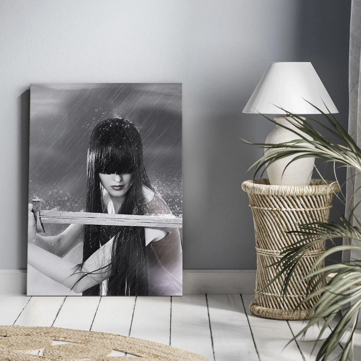 Bild auf Leinwand - Leinwandbild - Schön und gefährlich - 55x100 cm