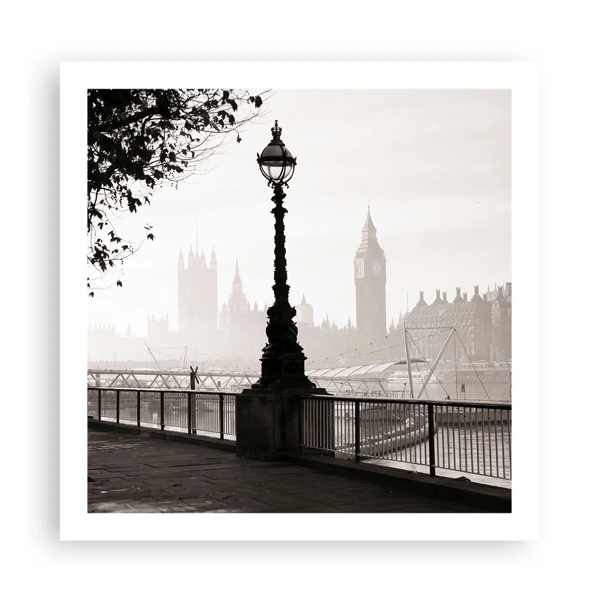 Poster - Londoner Morgen - 60x60 cm