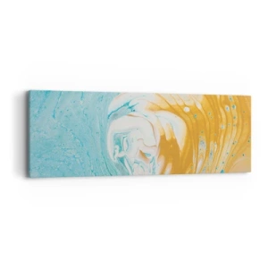 Bild auf Leinwand - Leinwandbild - Pastellwirbel - 90x30 cm
