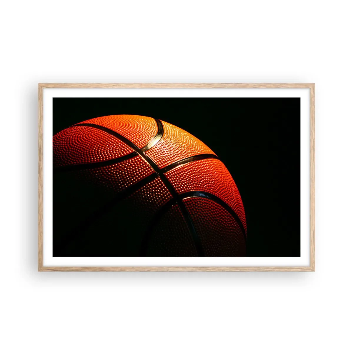 Poster in einem Rahmen aus heller Eiche - Schön wie ein Planet - 91x61 cm