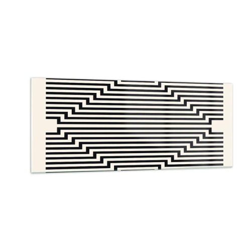 Glasbild - Bild auf glas - Geometrische Illusion - 100x40 cm