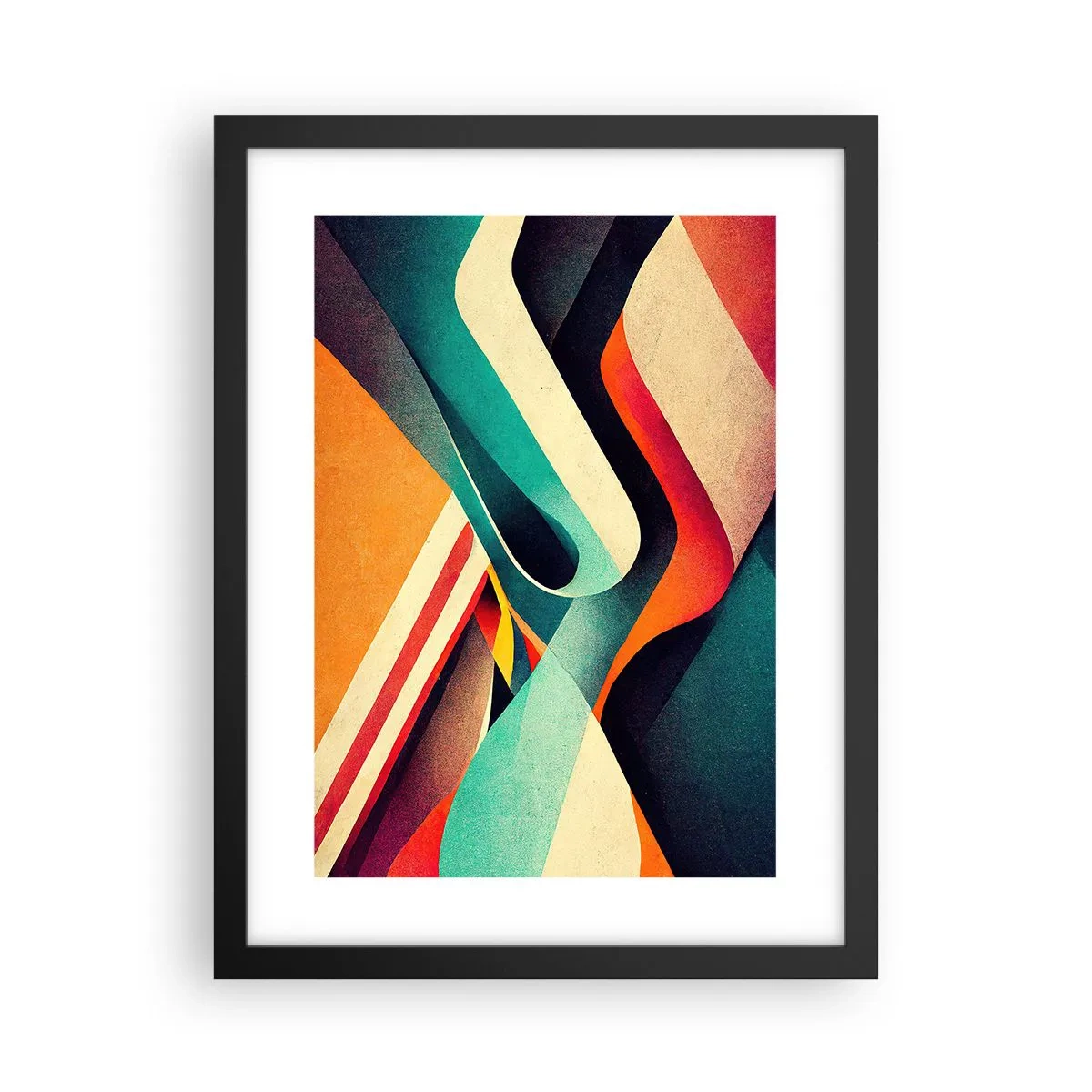 Poster in einem schwarzem Rahmen - Intensive Komposition - 30x40 cm