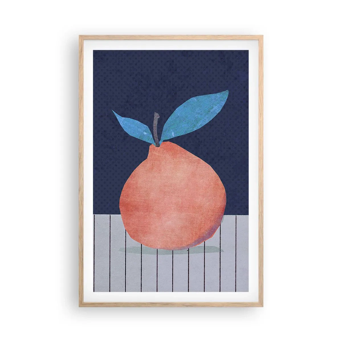 Poster in einem Rahmen aus heller Eiche - Konvexität und Ebene - 61x91 cm