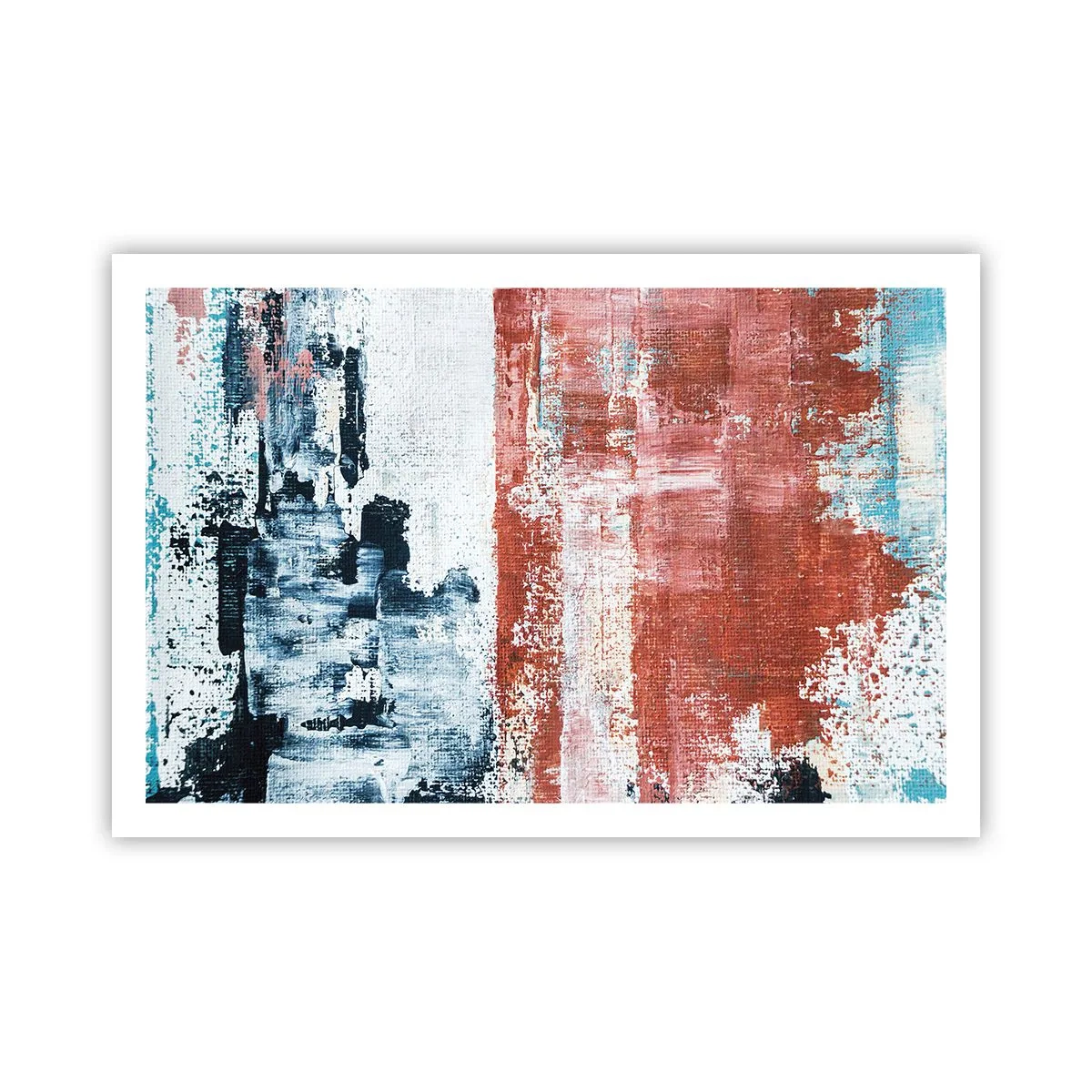 Poster - Fünfzig-Fünfzig abstrakt - 91x61 cm