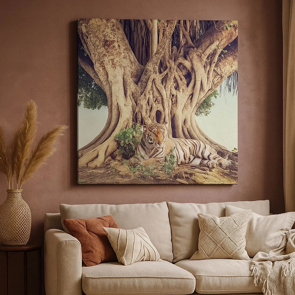 Bild auf Leinwand - Leinwandbild - Blick aus dem Buch Genesis - 30x30 cm