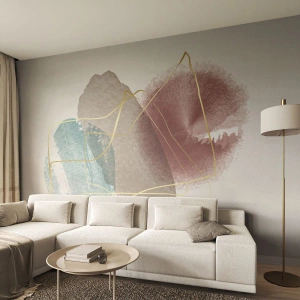 Fototapete Premium Sand - Korallen des Weltraums - Abstraktion, Stück, Modernes Muster - 400x280 cm