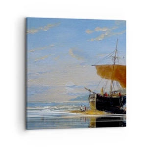 Bild auf Leinwand - Leinwandbild - Wasser, Land, Luft - 70x70 cm