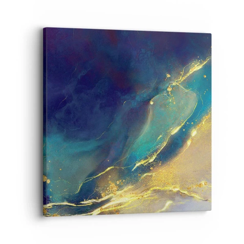 Bild auf Leinwand - Leinwandbild - Der goldene Teich - 30x30 cm