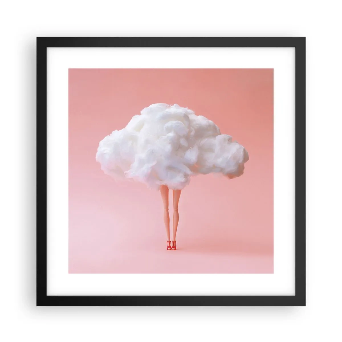 Poster in einem schwarzem Rahmen - Süßes Versprechen - 40x40 cm