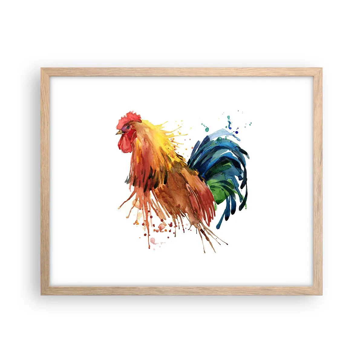 Poster in einem Rahmen aus heller Eiche - Königliches Gewand, königlicher Stolz - 50x40 cm