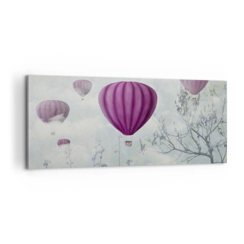 Bild auf Leinwand - Leinwandbild - Wie Schiffe am Himmel - 100x40 cm