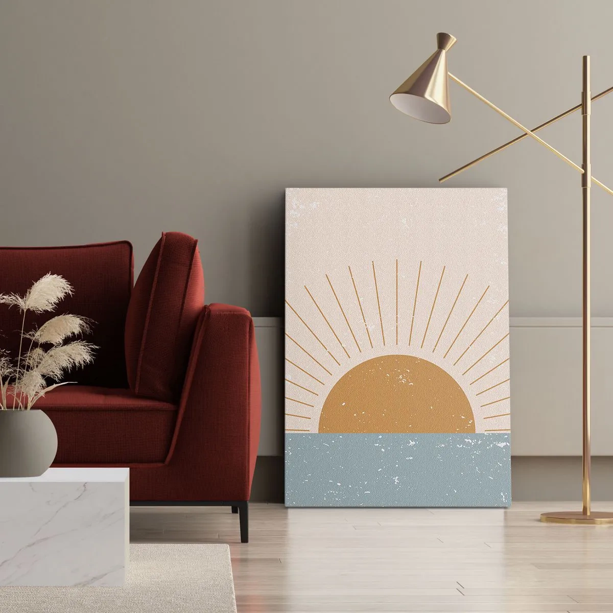 Bild auf Leinwand - Leinwandbild - Alltägliches Wunder - 55x100 cm