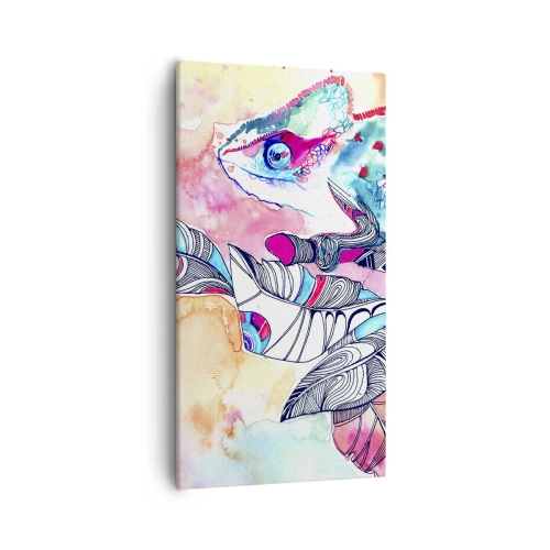 Bild auf Leinwand - Leinwandbild - So bunt wie unsere Welt - 55x100 cm