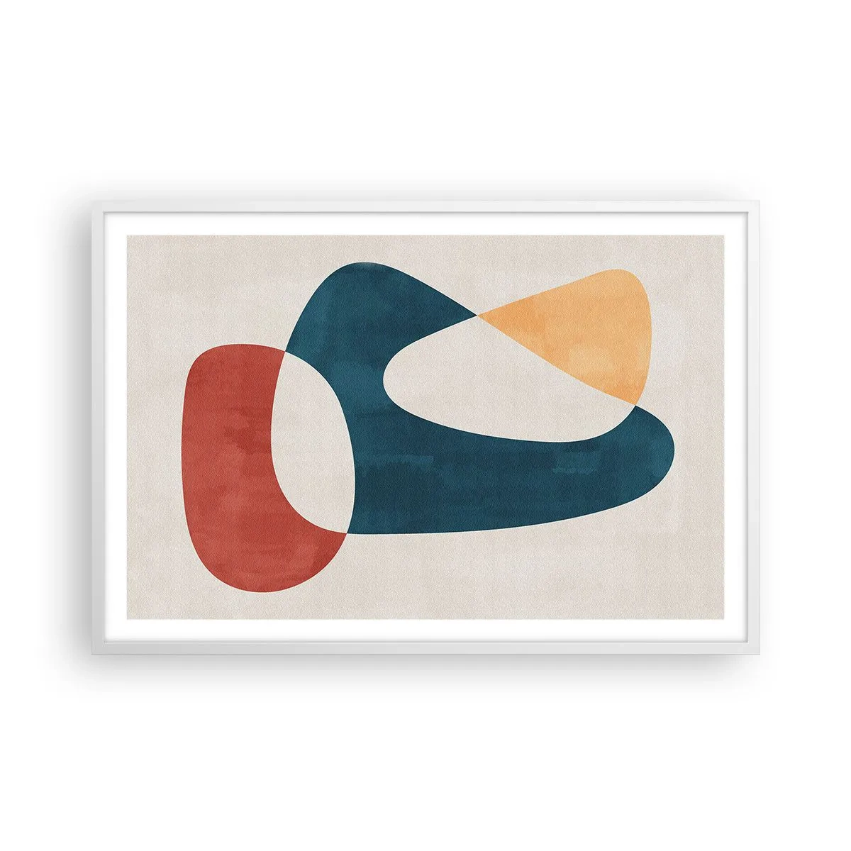 Poster in einem weißen Rahmen - Einflüsse und Metamorphosen - 91x61 cm