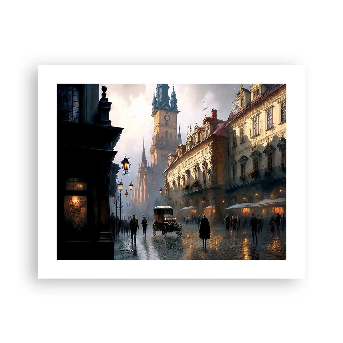 Poster - Charme eines Prager Abends - 50x40 cm
