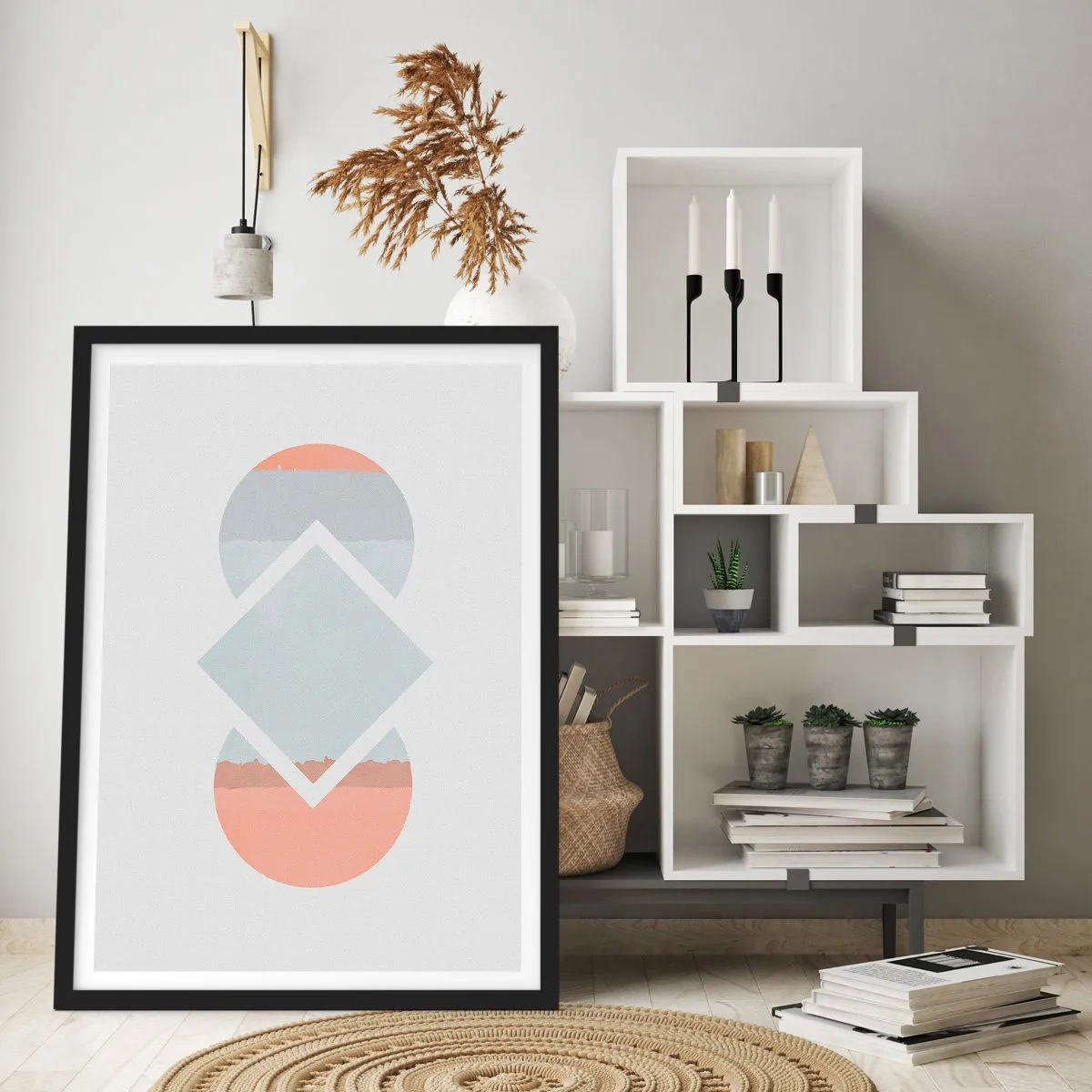 Poster in einem schwarzem Rahmen - Die Situation ist klar - 30x40 cm