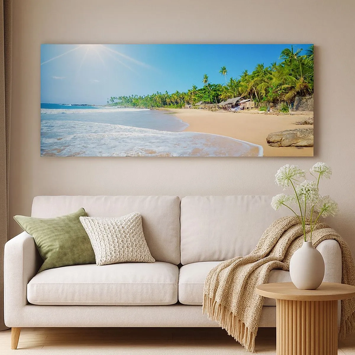 Bild auf Leinwand - Leinwandbild - Ein exotischer Ort für dich - 100x40 cm