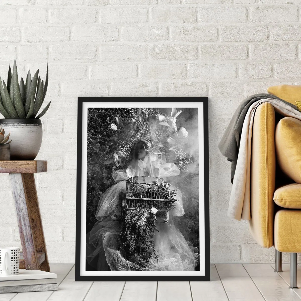 Poster in einem schwarzem Rahmen - Mutter selbst - Natur - 30x40 cm