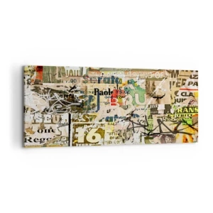 Bild auf Leinwand - Leinwandbild - Ach, es passiert... - 100x40 cm