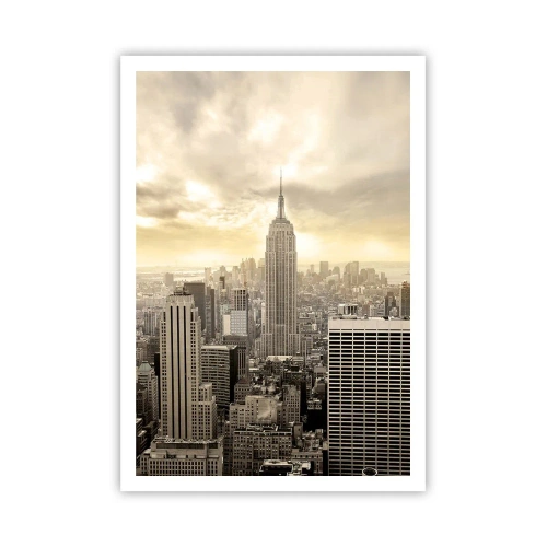 Poster - New York aus Grau - 70x100 cm