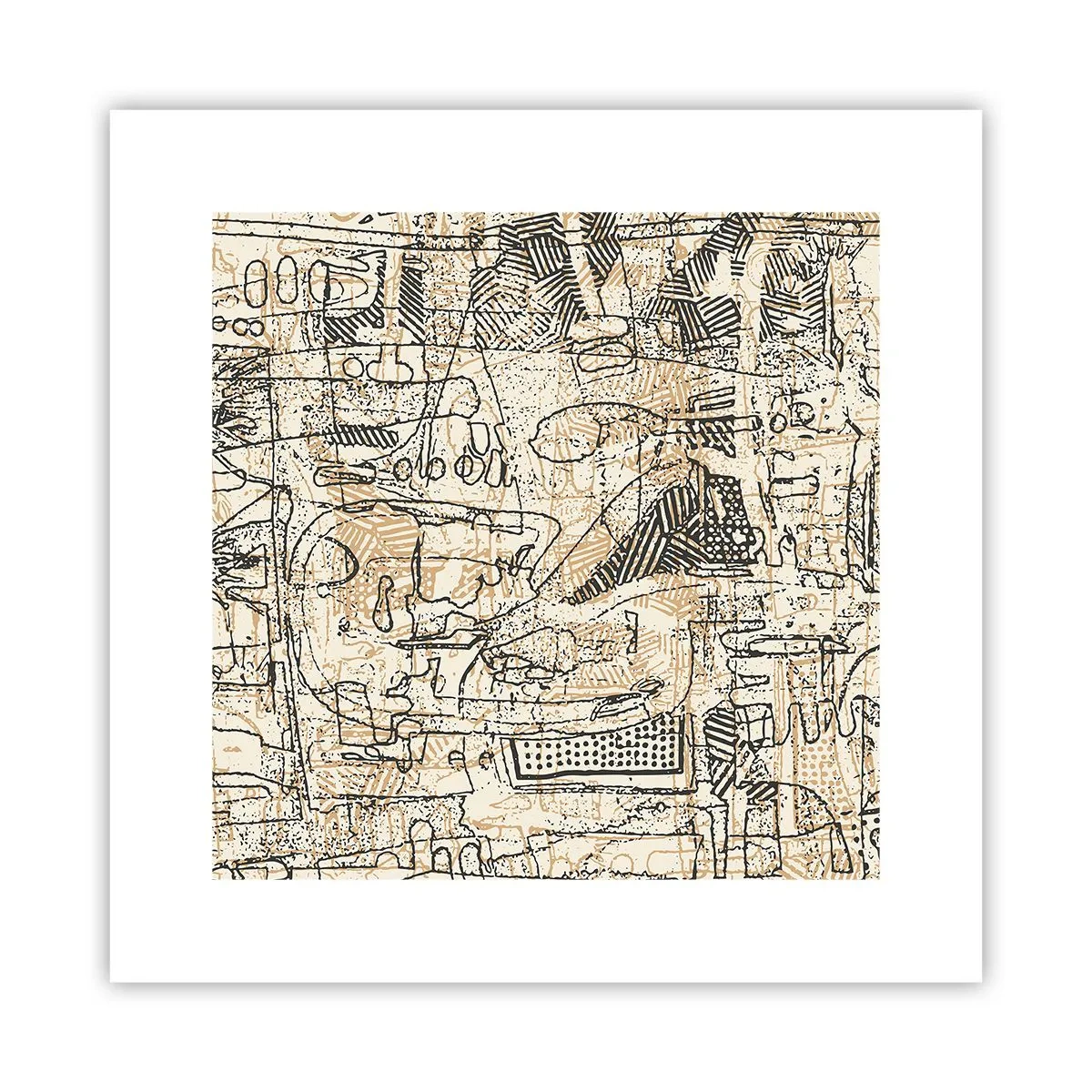 Poster - Es wartet darauf, entschlüsselt zu werden - 30x30 cm