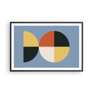 Poster in einem schwarzem Rahmen - Beobachte und zähle - 91x61 cm