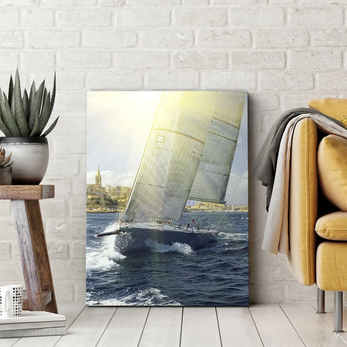 Bild auf Leinwand - Leinwandbild - Es ist Zeit die Stadt zu verlassen - 45x80 cm