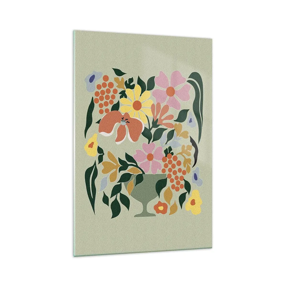 Glasbild - Bild auf glas - Strauß voller Leben - 70x100 cm