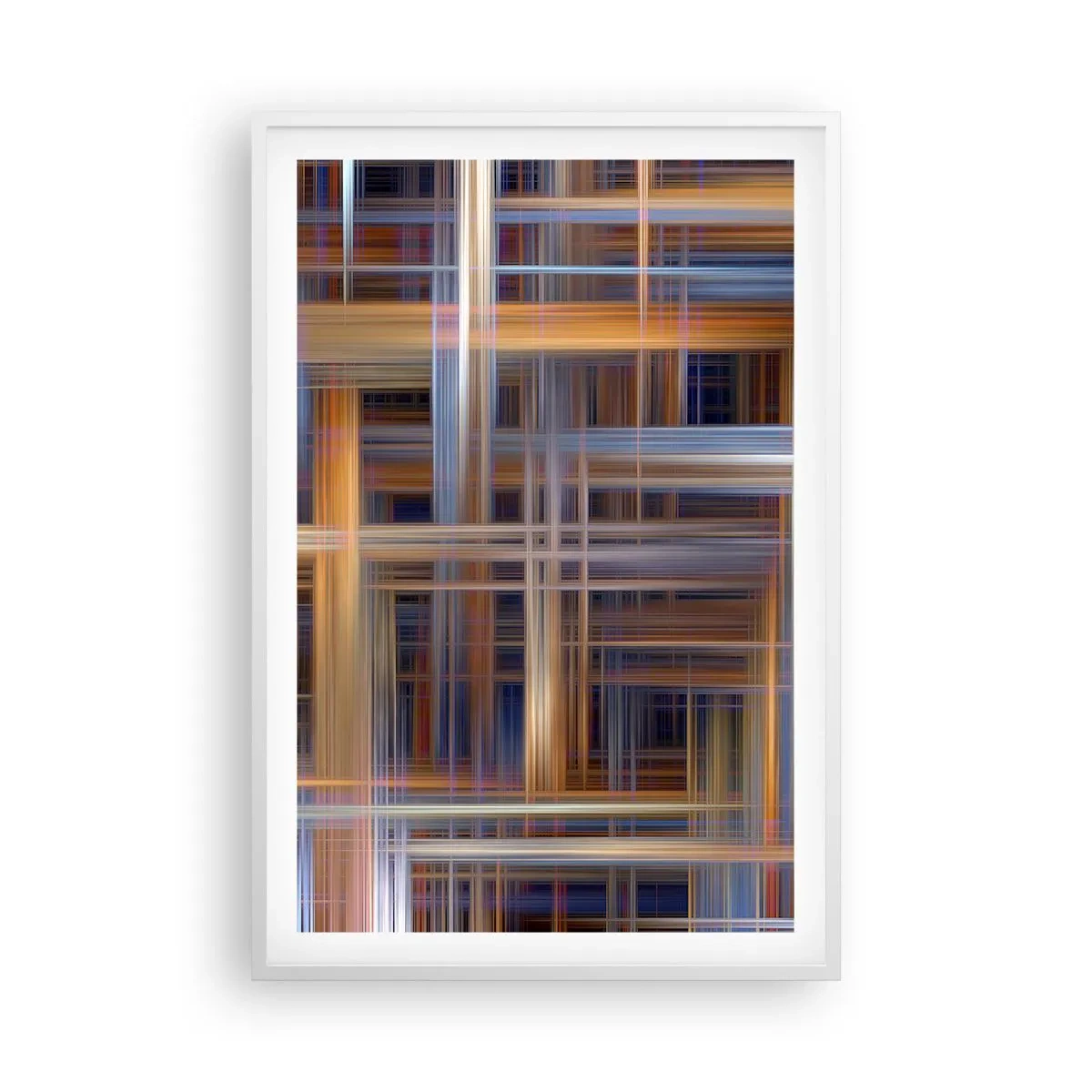 Poster in einem weißen Rahmen - Aus Licht gewebt - 61x91 cm