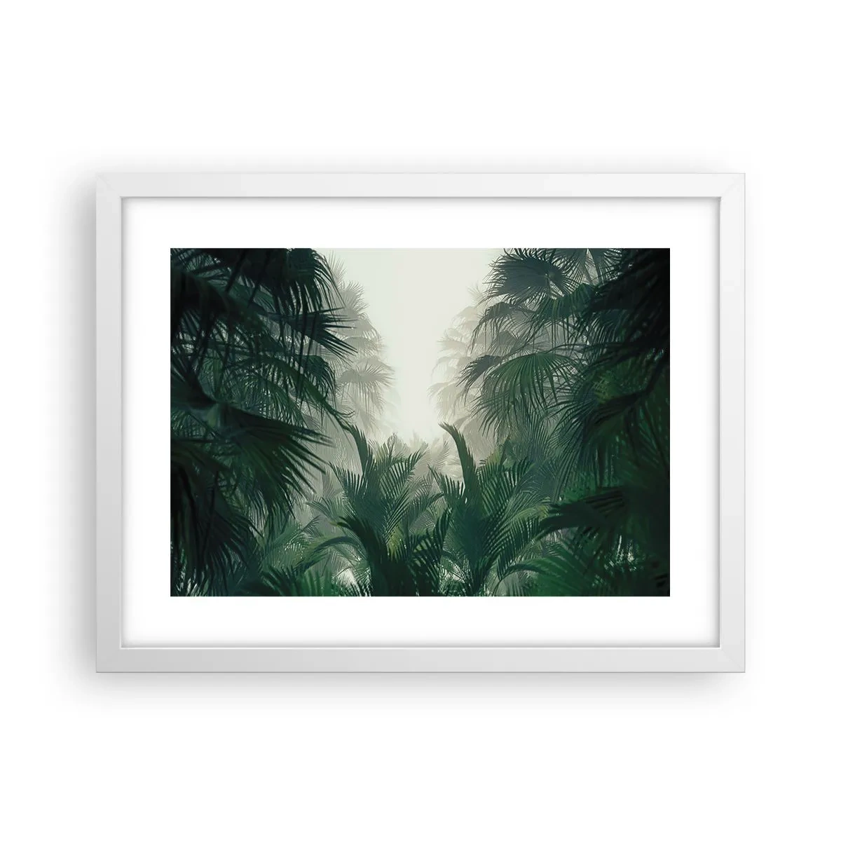 Poster in einem weißen Rahmen - Tropisches Geheimnis - 40x30 cm