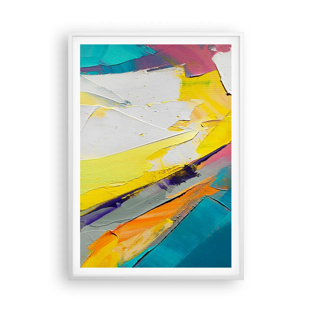 Poster in einem weißen Rahmen - Die Anatomie des Lichts - 70x100 cm