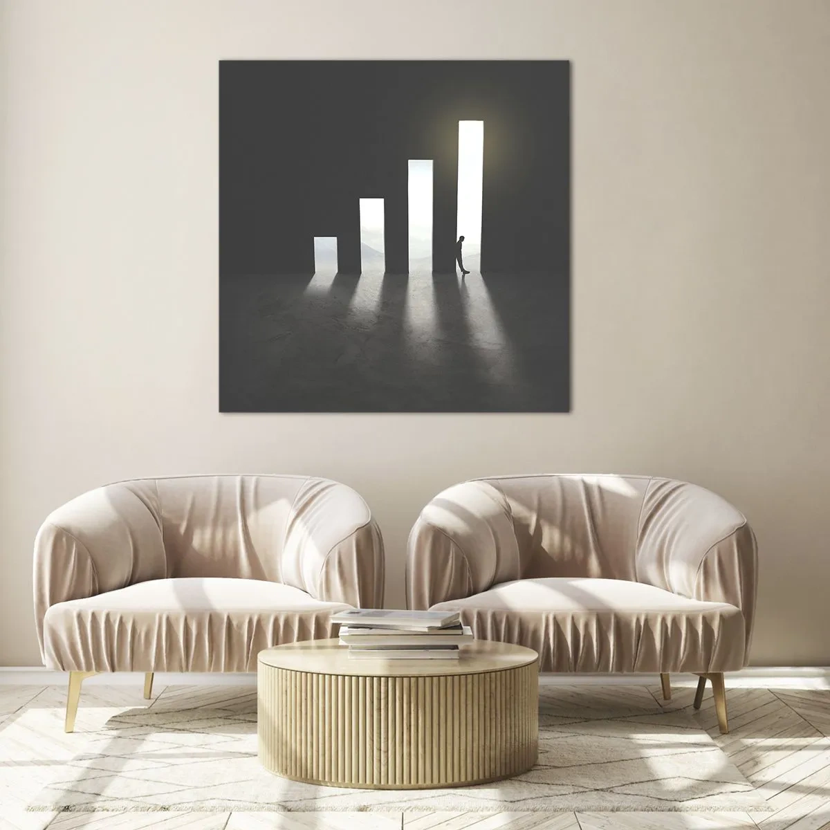 Glasbild - Bild auf glas - Erfolg – Impression - 50x50 cm