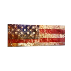 Glasbild - Bild auf glas - Ruhm verblasst nicht - 90x30 cm