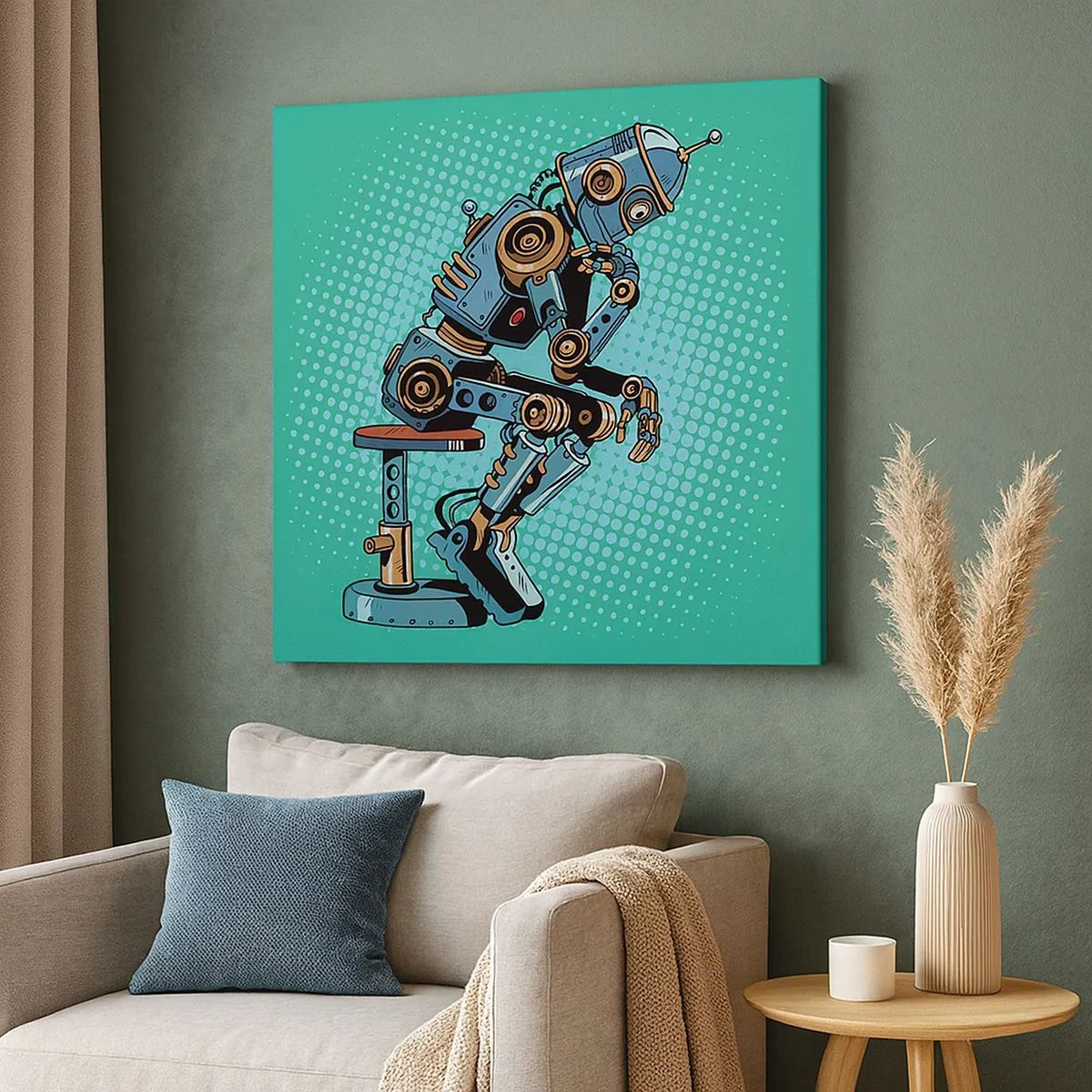 Bild auf Leinwand - Leinwandbild - Über der Essenz des Seins - 30x30 cm