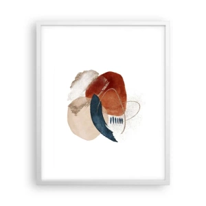 Poster in einem weißen Rahmen - Ovale Komposition - 40x50 cm