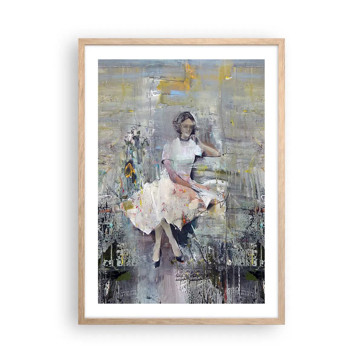 Poster in einem Rahmen aus heller Eiche - Klassisch und modern - 50x70 cm