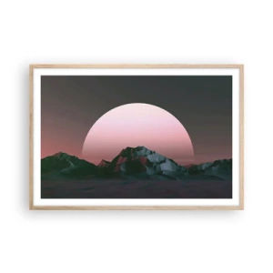 Poster in einem Rahmen aus heller Eiche - In einer Nachbargalaxie - 91x61 cm