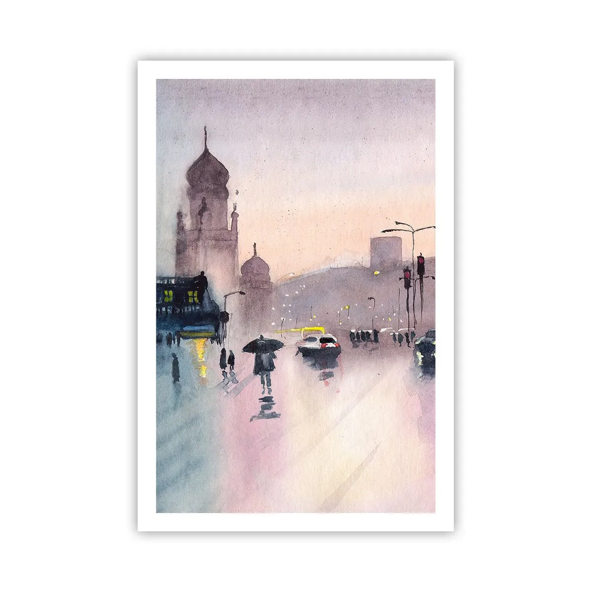 Poster - Im regnerischen Dunst - 61x91 cm