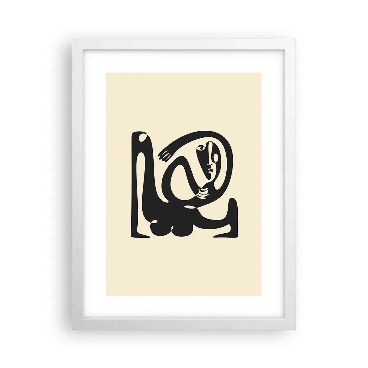 Poster in einem weißen Rahmen - Fast wie Picasso - 30x40 cm