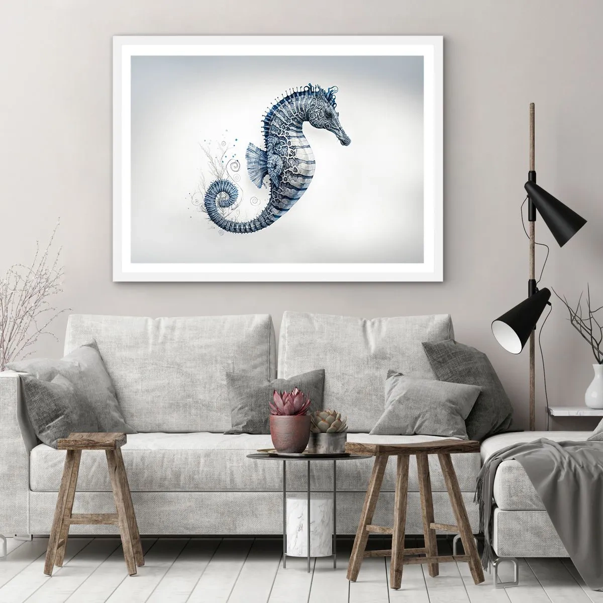 Poster in einem weißen Rahmen - Subtiler Witz der Natur - 70x50 cm