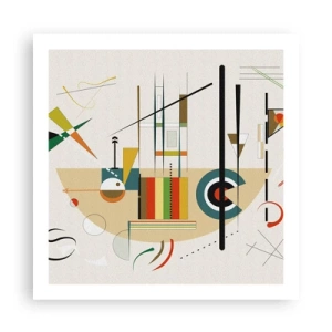 Poster - Und die Welt lacht - 60x60 cm