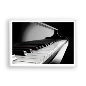 Poster in einem weißen Rahmen - Harmonie von Formen und Farben - 100x70 cm