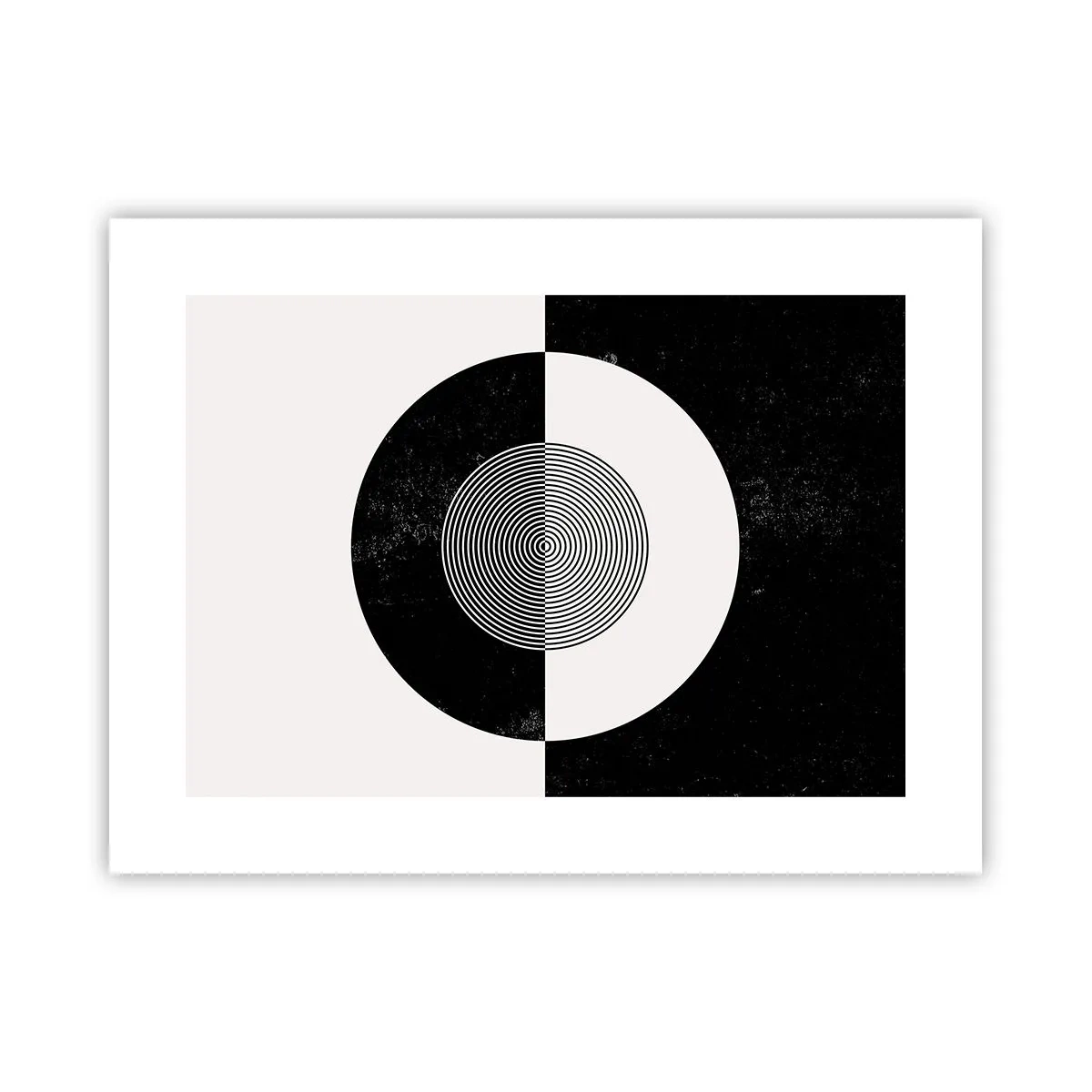 Poster - Harmonie in Schwarz und Weiß - 40x30 cm