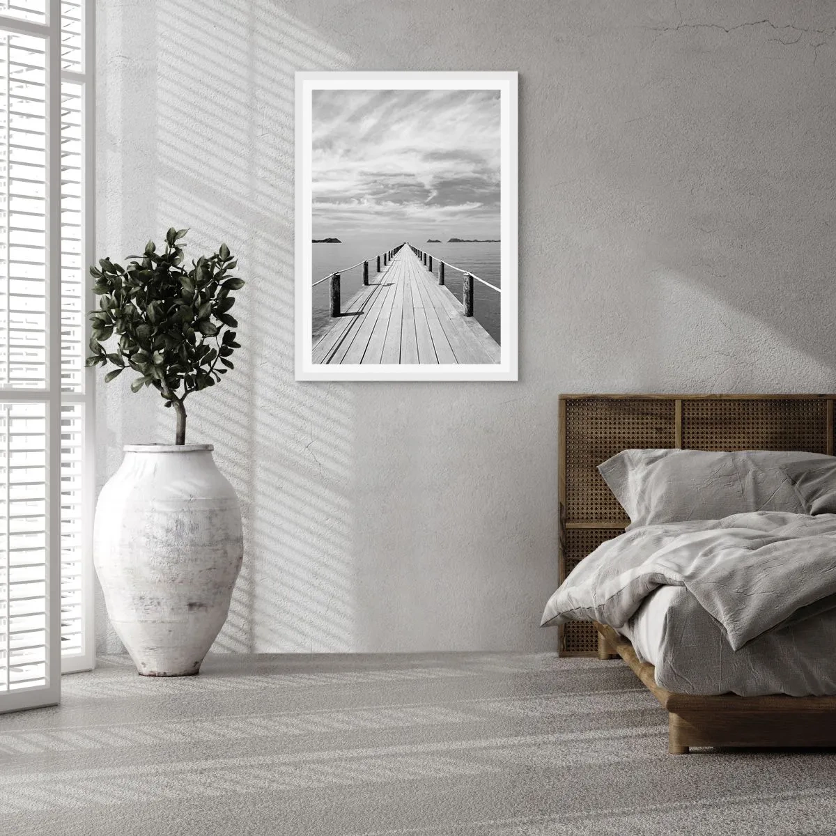 Poster in einem weißen Rahmen - Oder vielleicht eine Reise ... - 70x100 cm