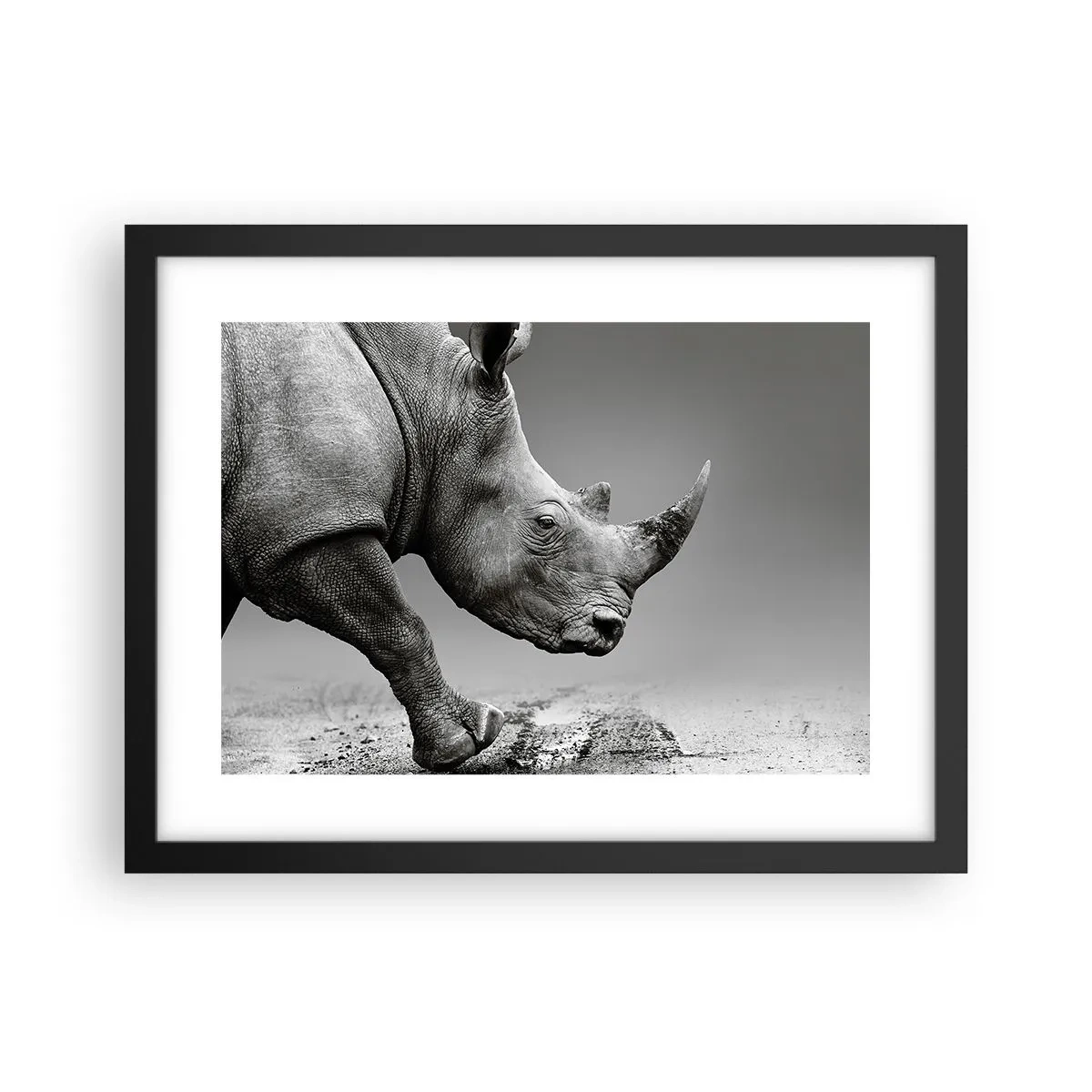 Poster in einem schwarzem Rahmen - Unaufhaltsame Stärke - 40x30 cm