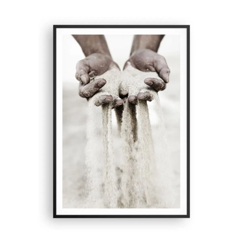 Poster in einem schwarzem Rahmen - Mit diesen Händen… - 70x100 cm
